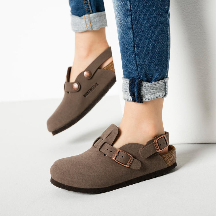 Birkenstock Kay Kids Mocca Birkibuc on model 2