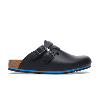 Birkenstock Kay Pro PU Coated Natural Leather Black side view