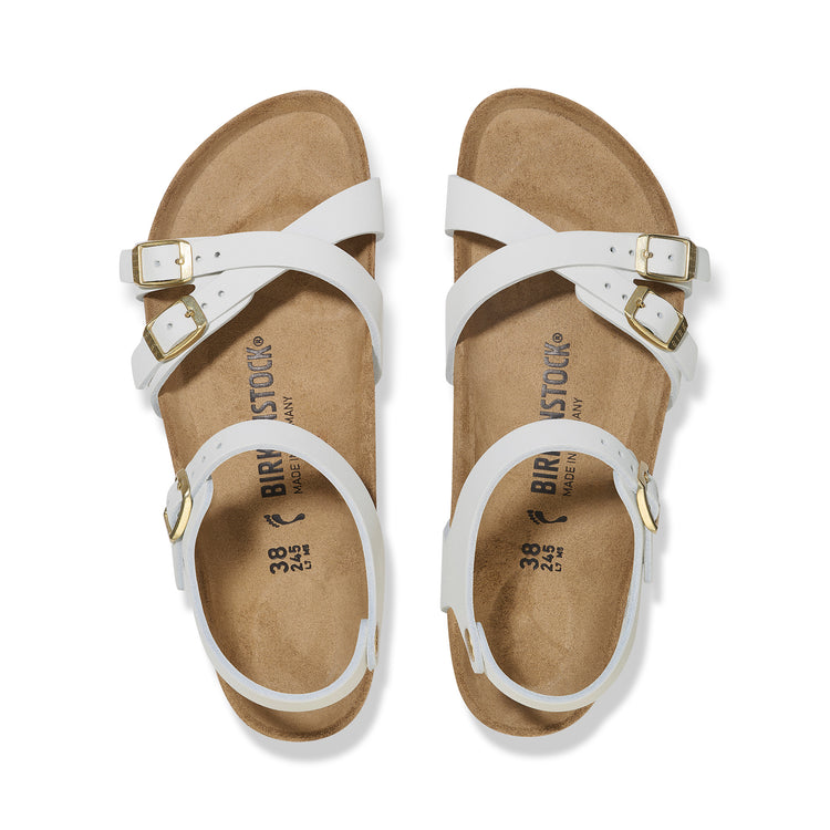 Birkenstock Kumba Antique White Nubuck Leather top view