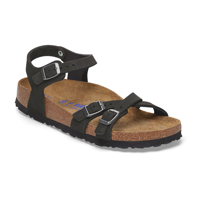 Birkenstock Kumba SFB Black Nubuck Leather