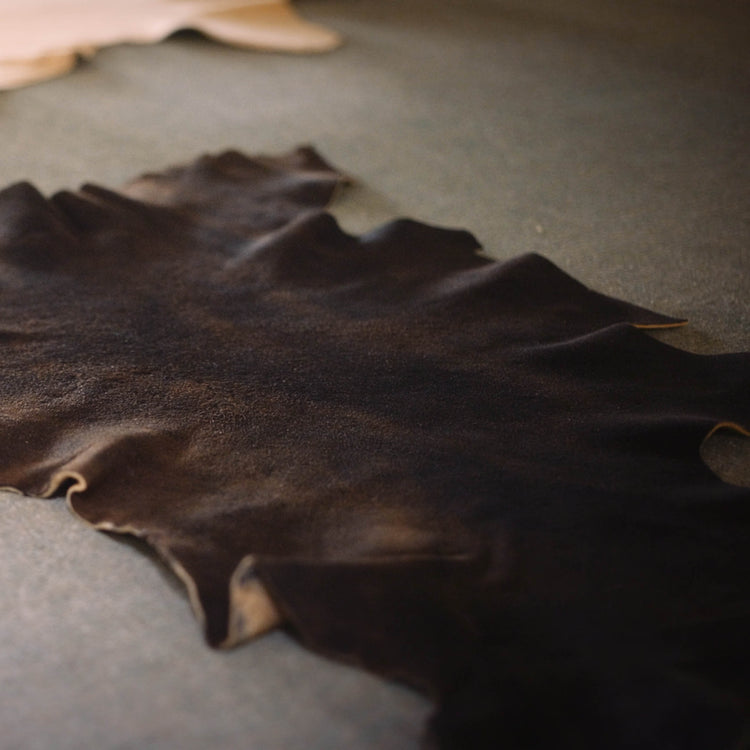 Birkenstock Kyoto old Black Deerskin Leather detail 1