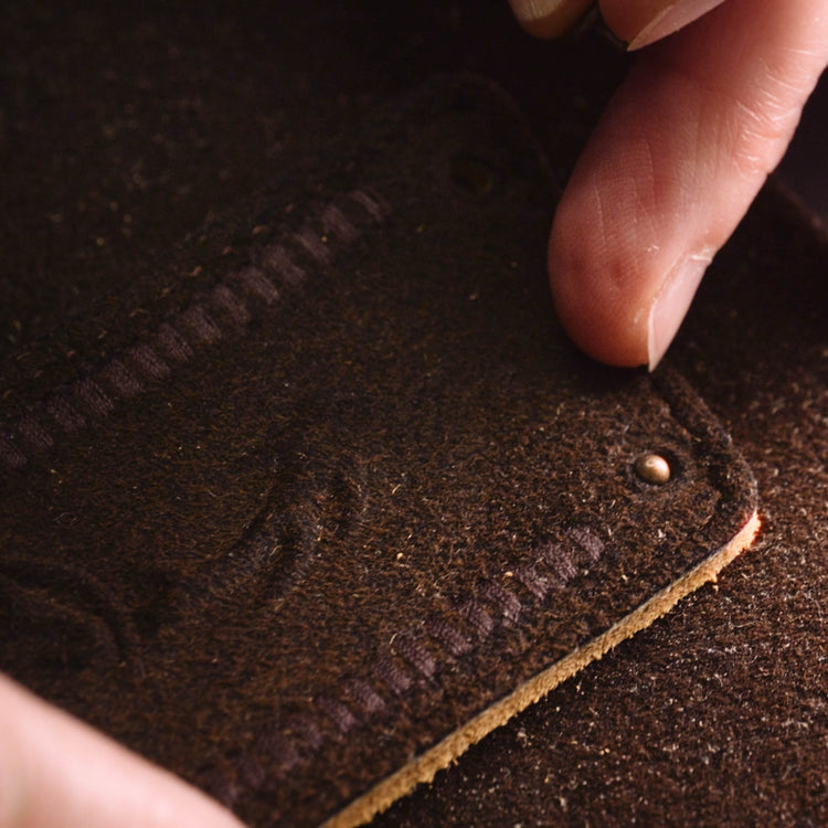 Birkenstock Kyoto old Black Deerskin Leather detail 2