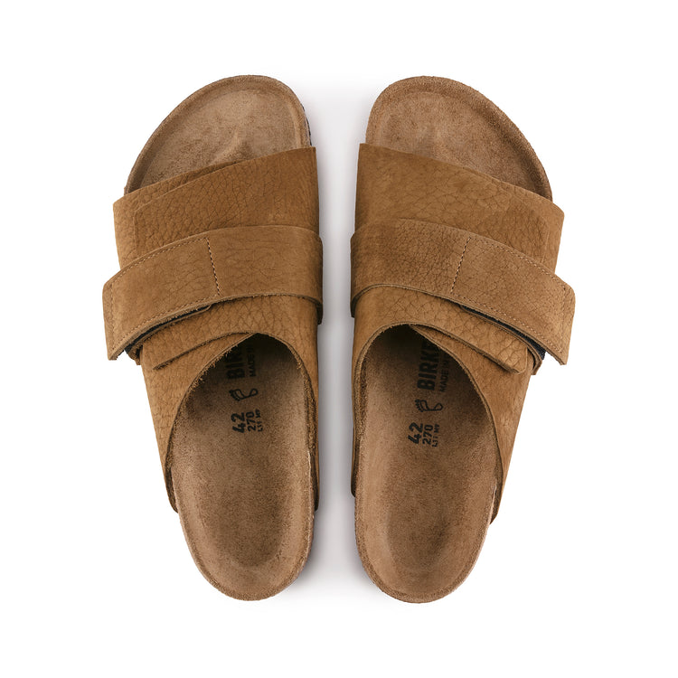 Birkenstock Kyoto Desert Buck Tea Nubuck top view