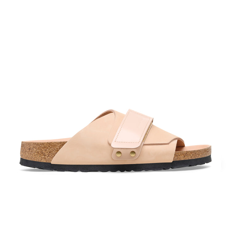Birkenstock Kyoto High Shine New Beige Nubuck Leather side view