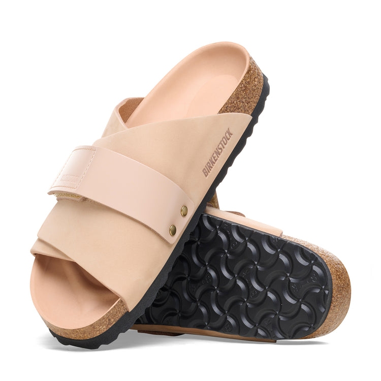 Birkenstock Kyoto High Shine New Beige Nubuck Leather sole view