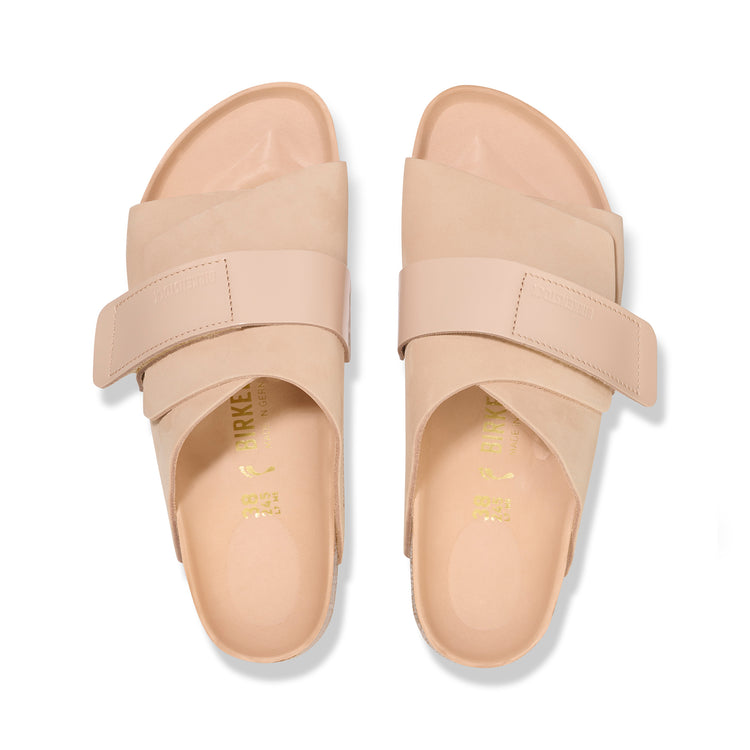 Birkenstock Kyoto High Shine New Beige Nubuck Leather top view