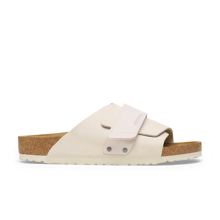Birkenstock Kyoto Antique White Nubuck/Suede Leather side view