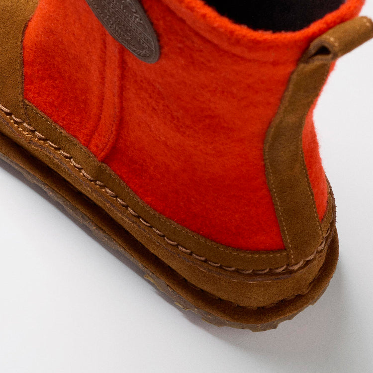 Lahti Mink/Flame Wool/Suede Leather