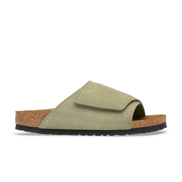 Birkenstock Australia Solana Faded Khaki Suede Leather Side View