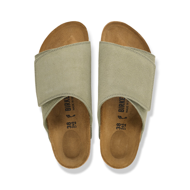 Birkenstock Australia Solana Faded Khaki Suede Leather Top View