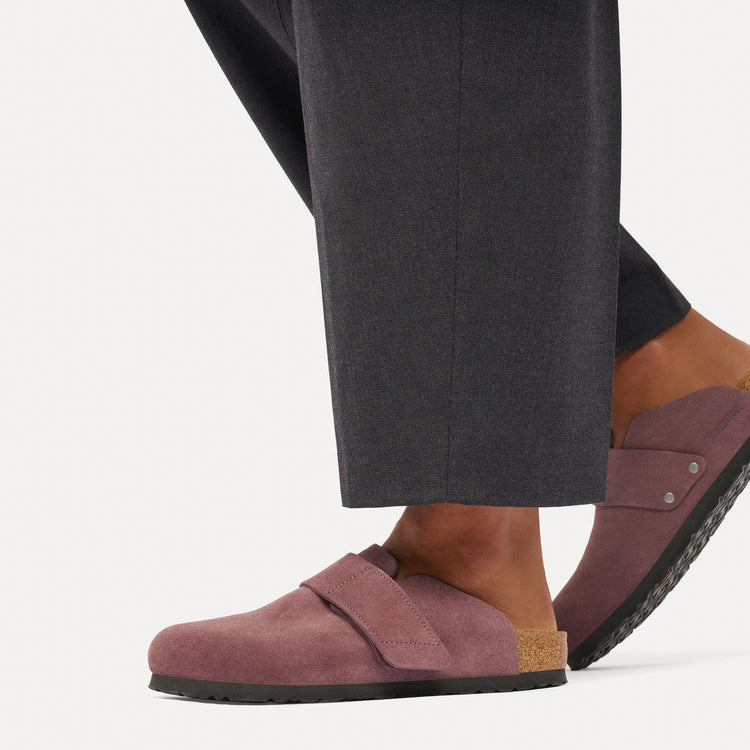 Birkenstock Australia Loma Pepper Suede Leather On Model 1