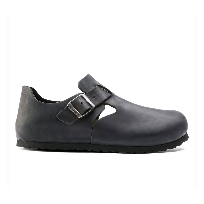 Birkenstock London Black Oiled Leather side view