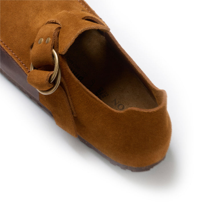 Birkenstock London Methow Mink/Roast Suede/Oiled Leather detail 1 view