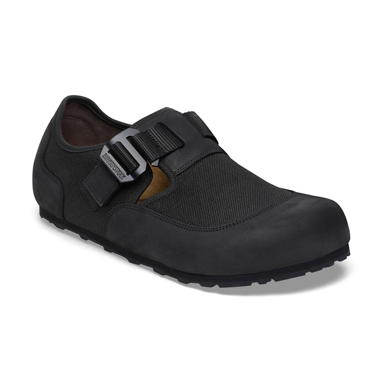 Birkenstock Australia London Nova Black Textile/Nubuck Leather