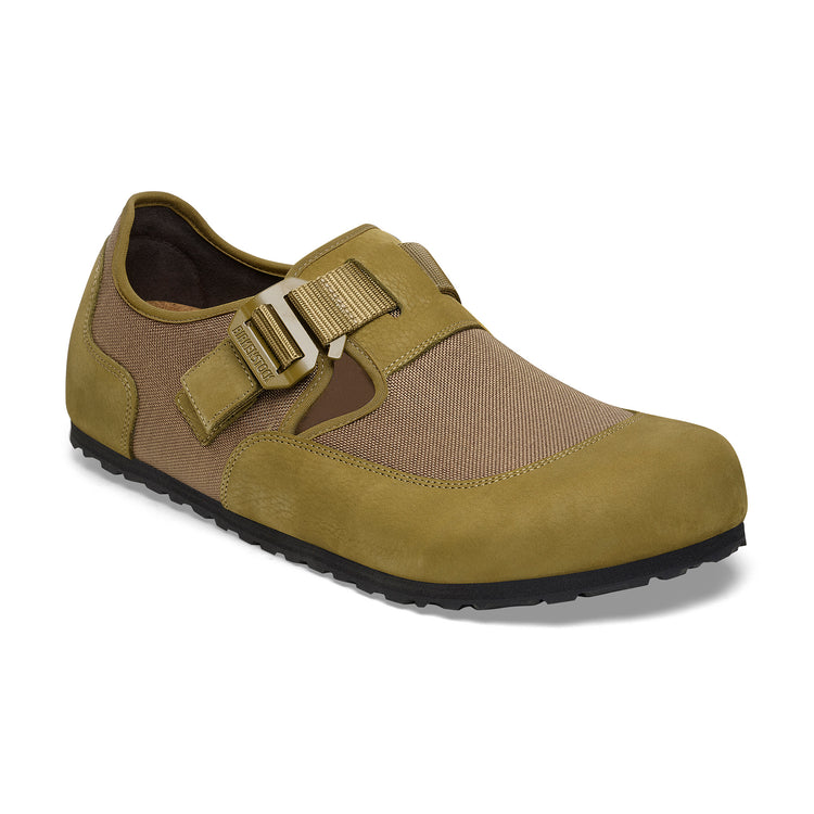 Birkenstock Australia London Nova Pine Green Textile/Nubuck Leather