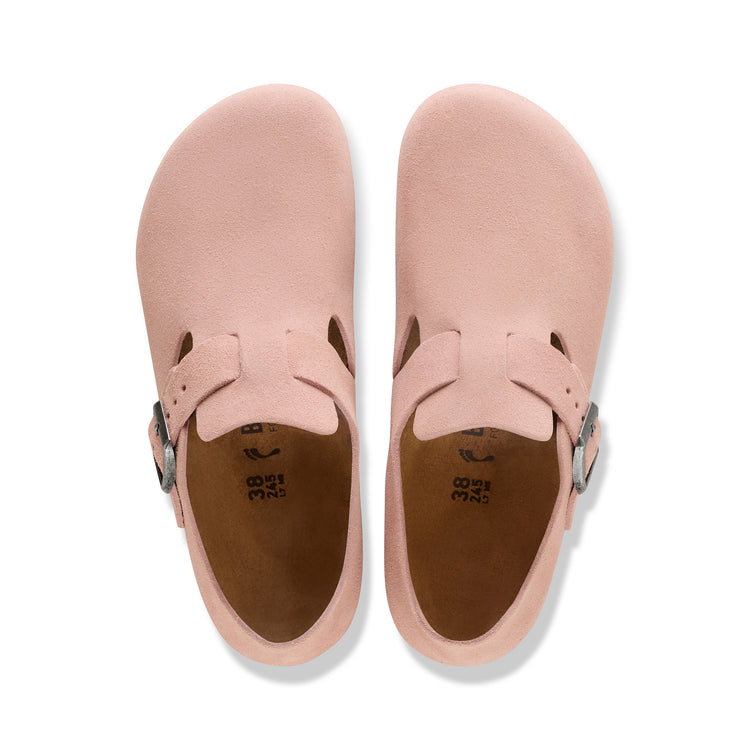 Birkenstock Australia London Pink Clay Suede Leather top view