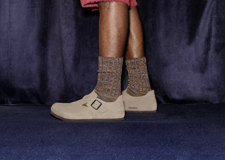 Birkenstock Australia London Taupe Suede Leather mobile collection banner