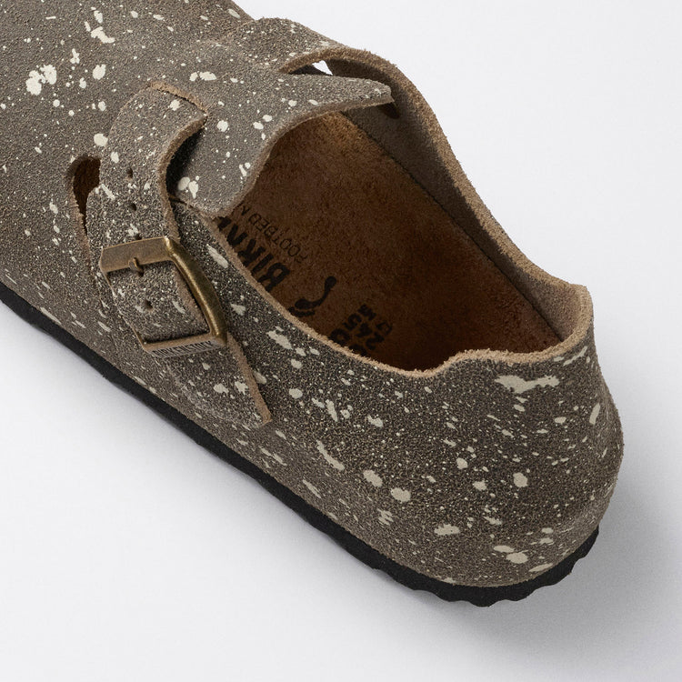 Birkenstock Australia London The Artist Taupe Splash Suede Leather top alt view