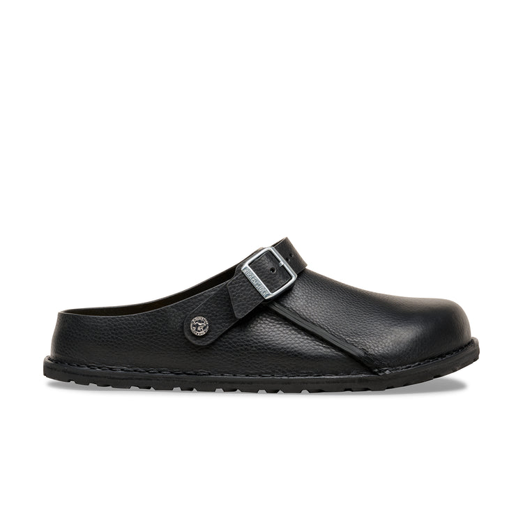 Birkenstock Australia Lutry Premium Black Grained Leather side alt view