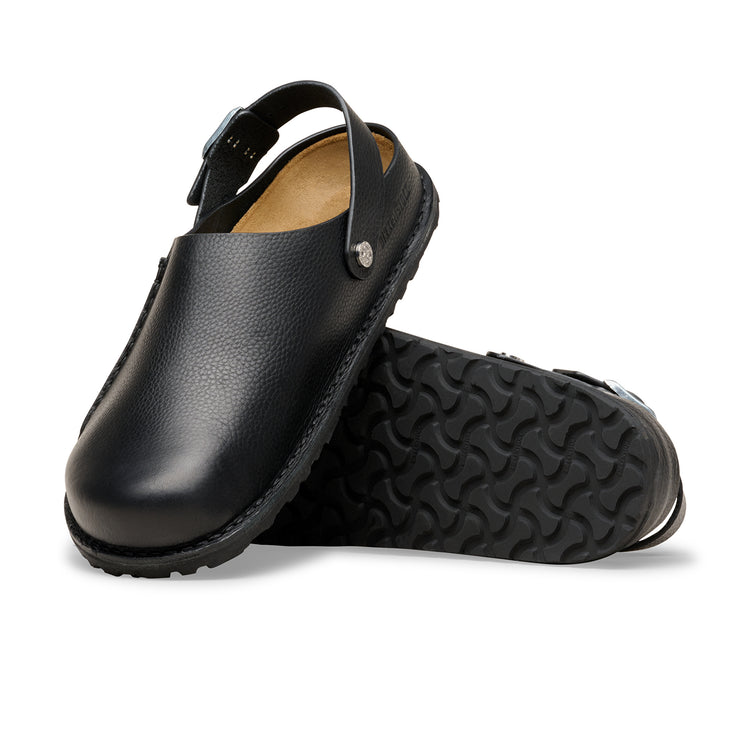 Birkenstock Australia Lutry Premium Black Grained Leather sole view