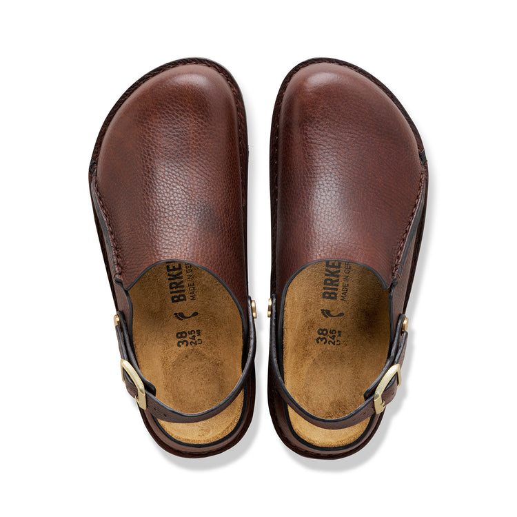 Birkenstock Australia Lutry Premium Roast Grained Leather top view