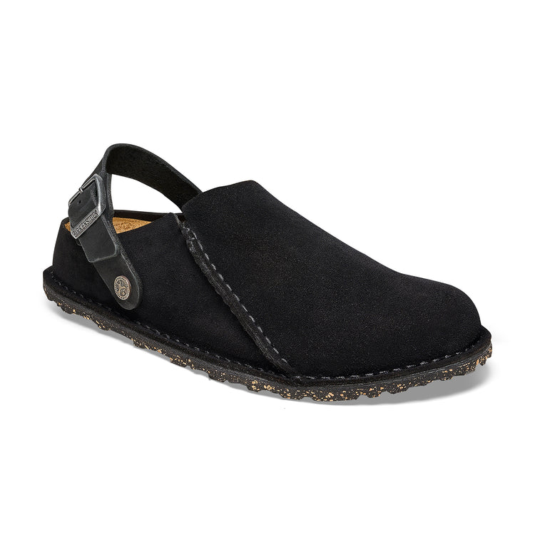Birkenstock Lutry Black Suede Leather