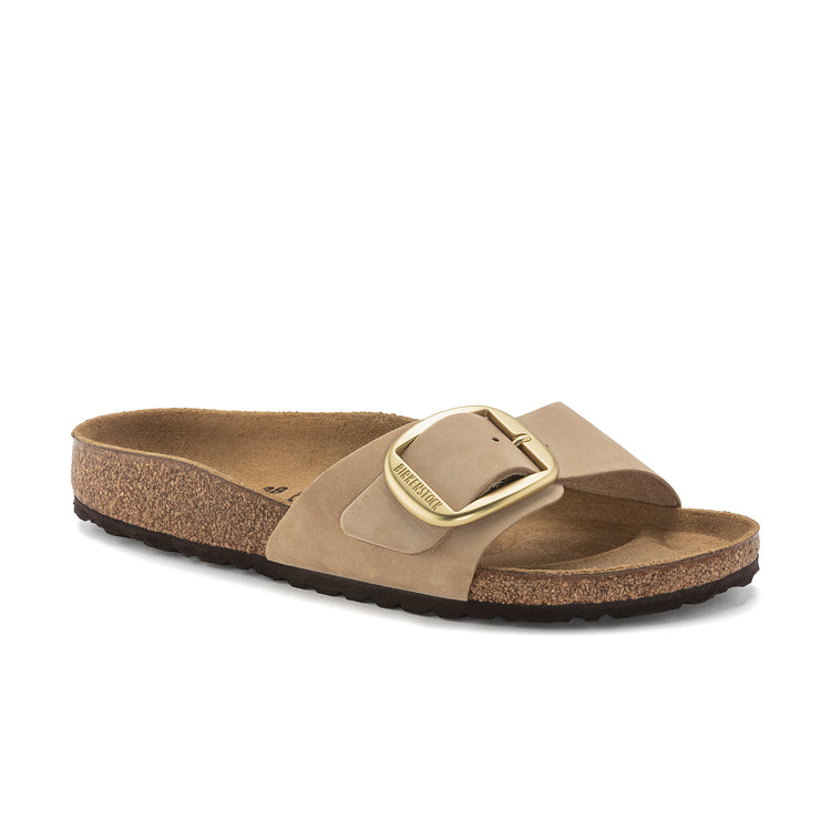 Birkenstock Madrid Big Buckle Sandcastle Nubuck Leather