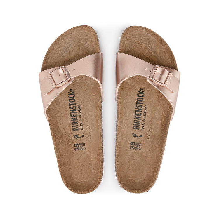 Birkenstock Madrid Copper Birko-Flor Top View