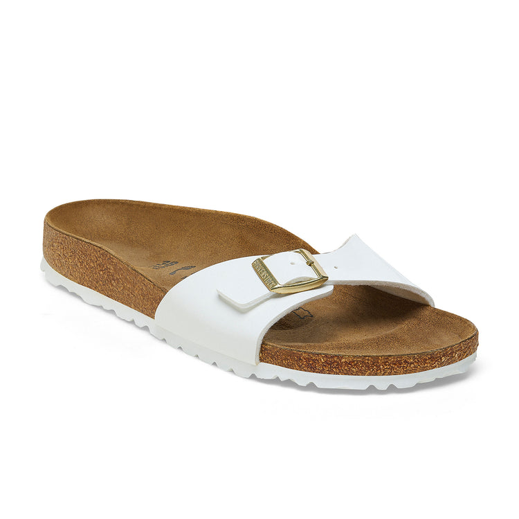Birkenstock Madrid Patent White Birko-Flor