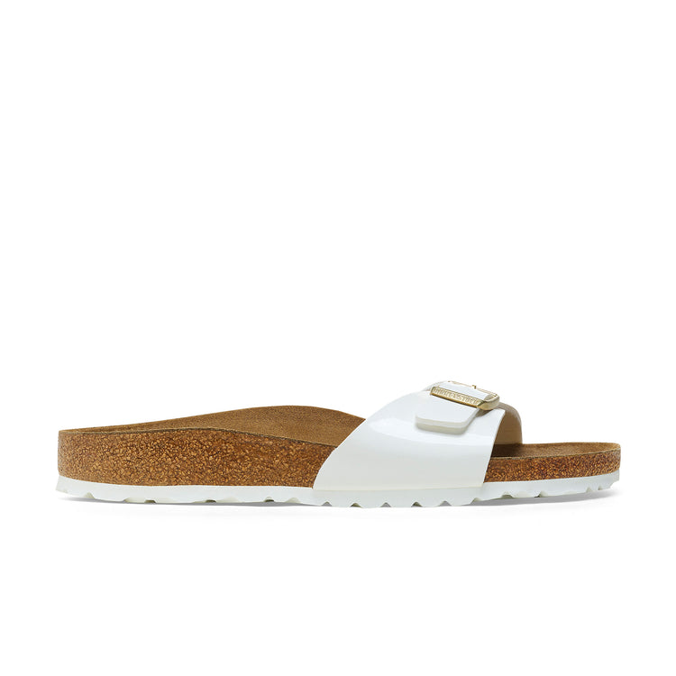 Birkenstock Madrid Patent White Birko-Flor side view