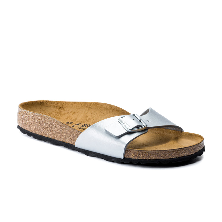Birkenstock Madrid Silver Birko-Flor