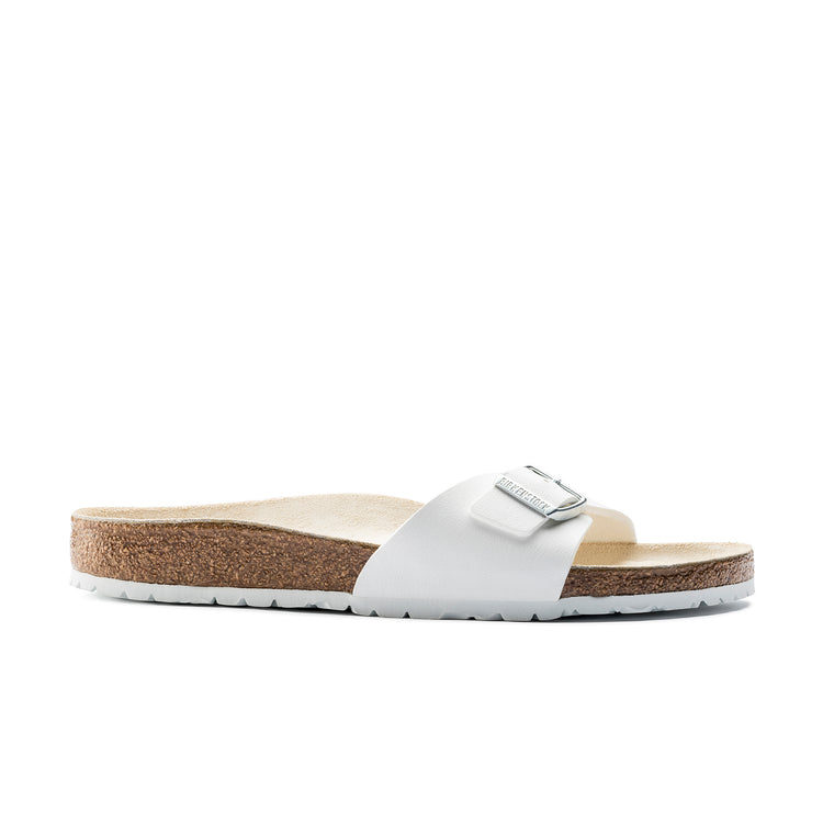 Birkenstock Madrid White Birko-Flor side view