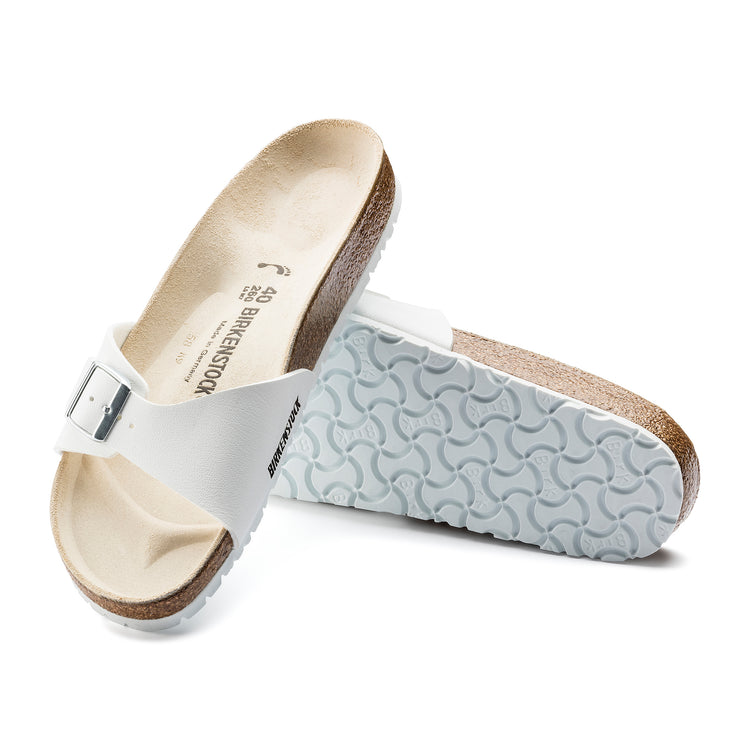 Birkenstock Madrid White Birko-Flor sole view