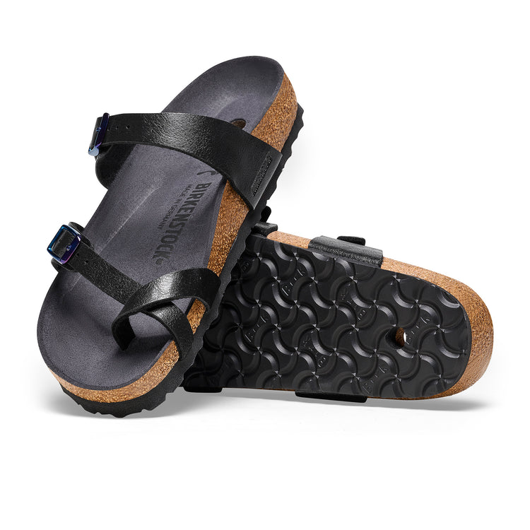 Mayari Graceful Licorice/Metallic Blue Birko-Flor sole view