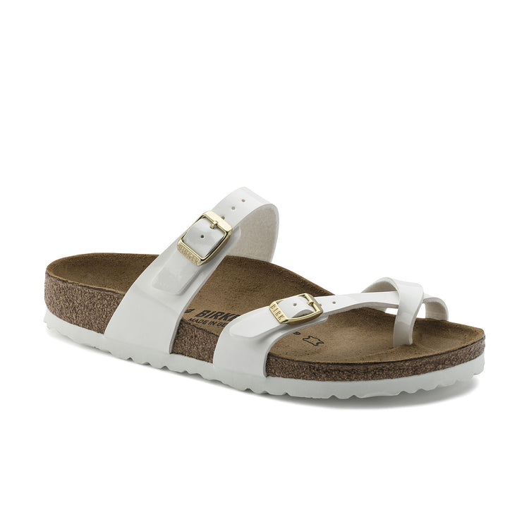 Birkenstock Mayari Birko-Flor Patent White