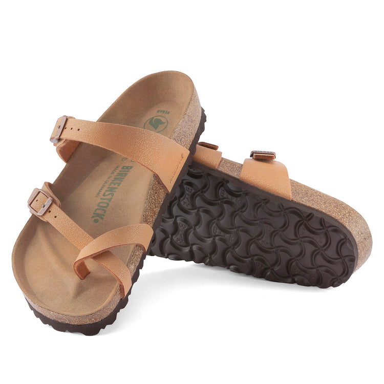Birkenstock Mayari Earthy Vegan Pecan BirkiBuc sole view