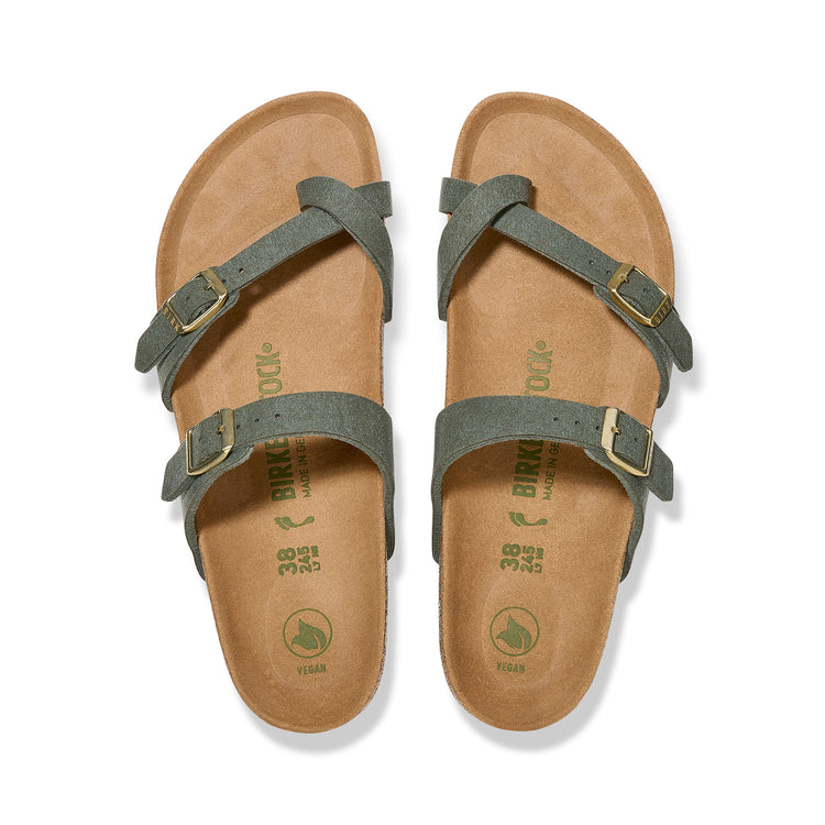 Birkenstock Australia Mayari Soft Birki Vegan Thyme Synthetic Top View