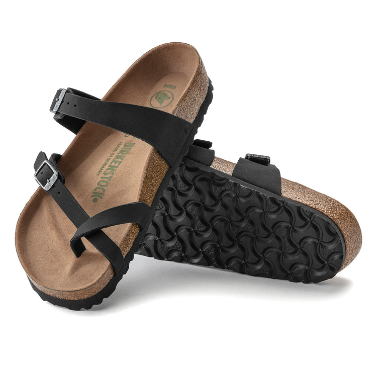 Birkenstock Mayari Vegan Black BirkiBuc sole view