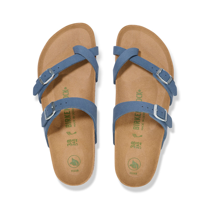 Birkenstock Mayari Vegan Elemental Blue Synthetic Soft Birki top view