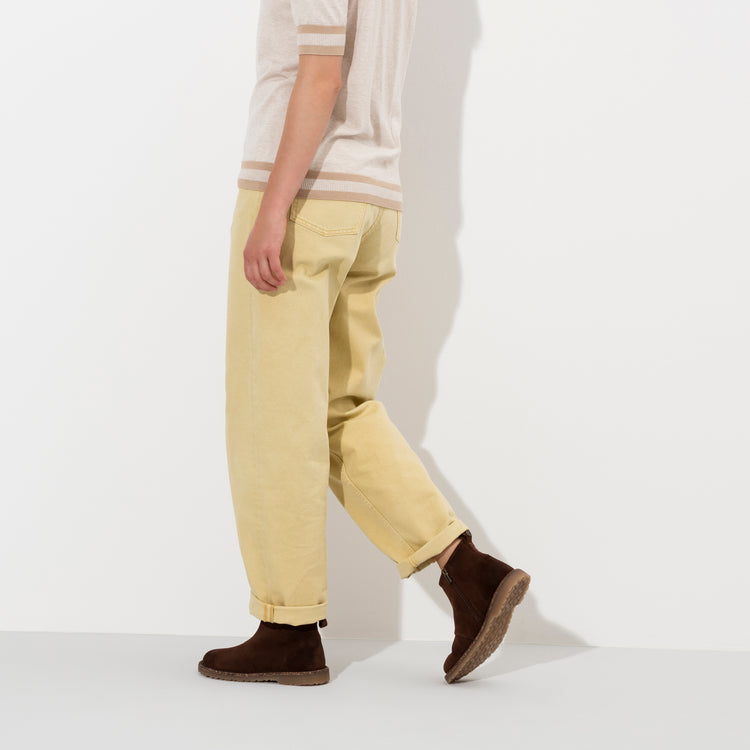 Melrose Espresso Waxy Suede Leather