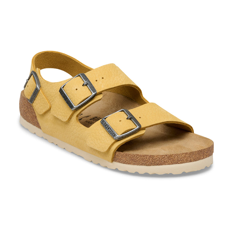Birkenstock Australia Milano Archive Yellow Tumbled Nubuck Leather