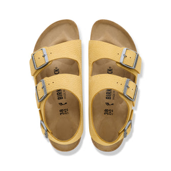 Birkenstock Australia Milano Archive Yellow Tumbled Nubuck Leather top view
