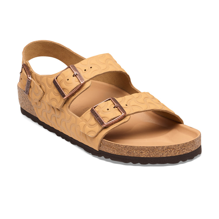 Birkenstock Australia Milano Bone Emboss Nature Natural Leather