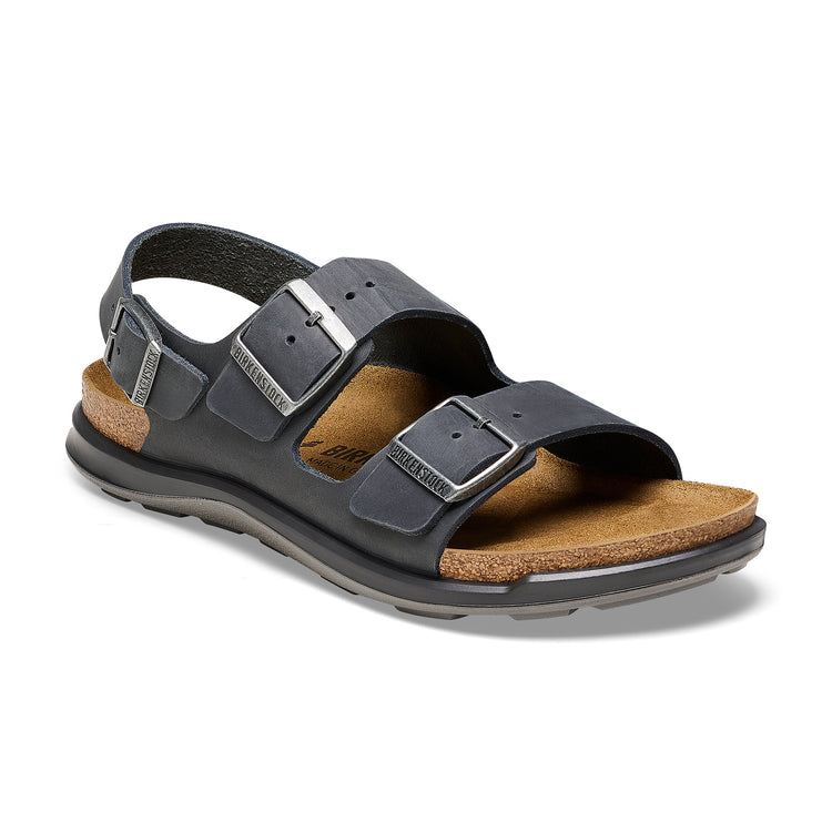 Birkenstock Milano Cross Town Black Oiled Leather