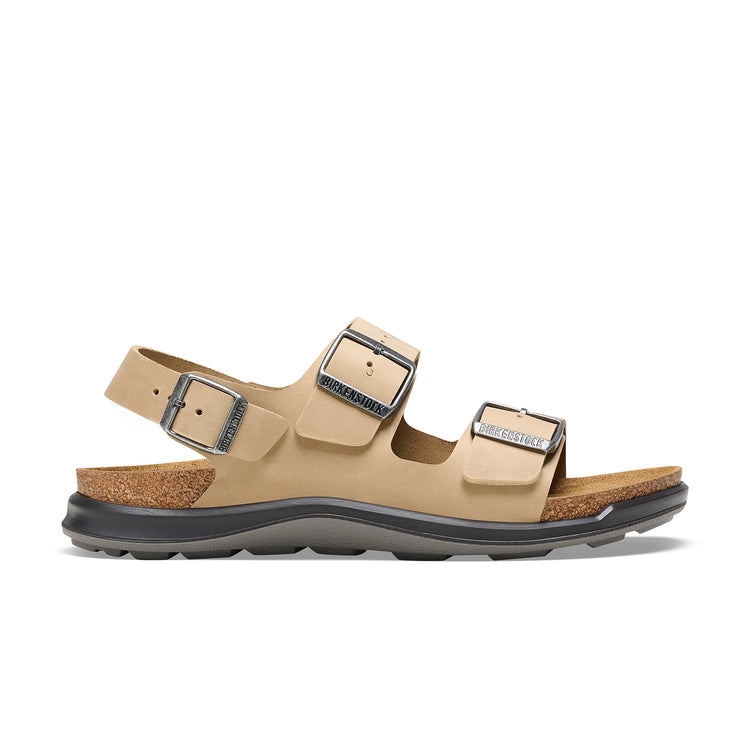 Birkenstock Milano Cross Town Tabacco Brown Oiled Leather side view
