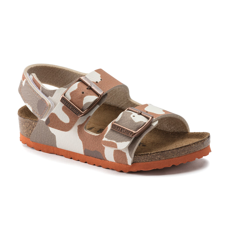 Birkenstock Milano Kids Desert Soil Camo Eggshell Birko-Flor