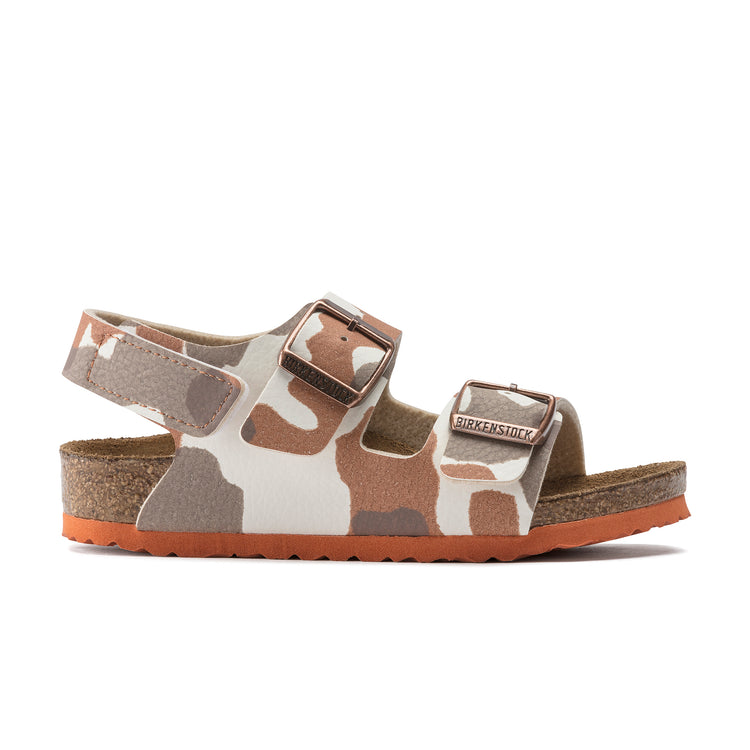 Birkenstock Milano Kids Desert Soil Camo Eggshell Birko-Flor side view