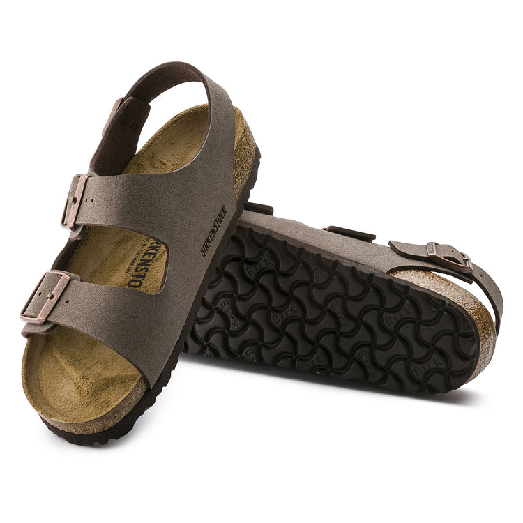 Birkenstock Milano Mocca BirkiBuc sole view