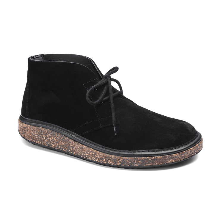 Birkenstock Milton Black Suede Leather