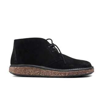 Birkenstock Milton Black Suede Leather side view